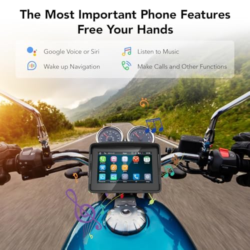 5" IP67 Waterproof Motorcycle CarPlay Screen W784734