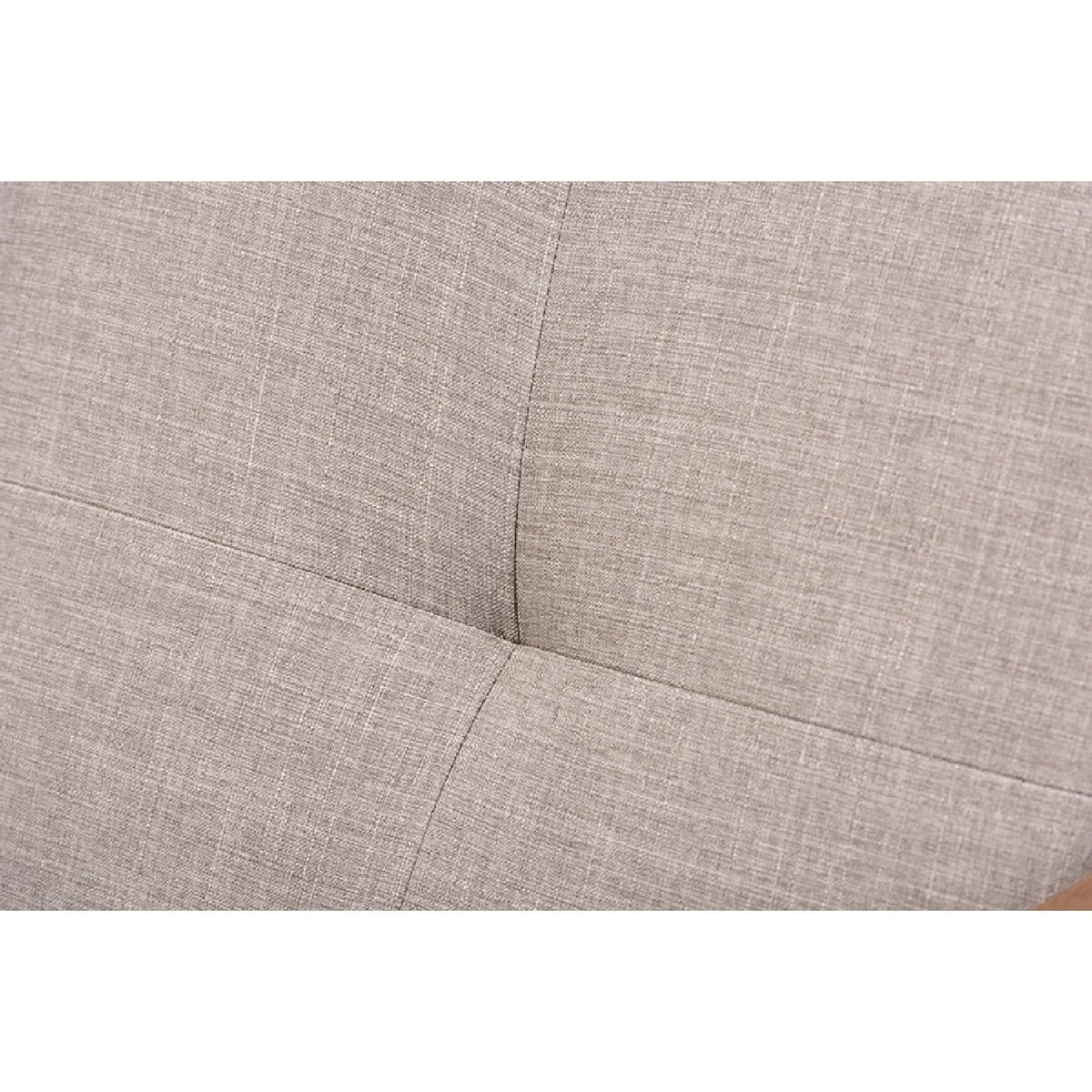 Light Grey Fabric Tufted Lounge Chair and Ottoman Set K859