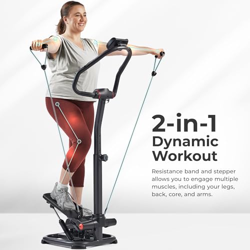 2-in-1 Stepper with Resistance Bands O90155