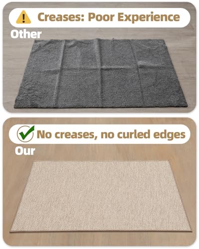Grey 17"x29" Non Slip Washable Indoor Door Mat J8997