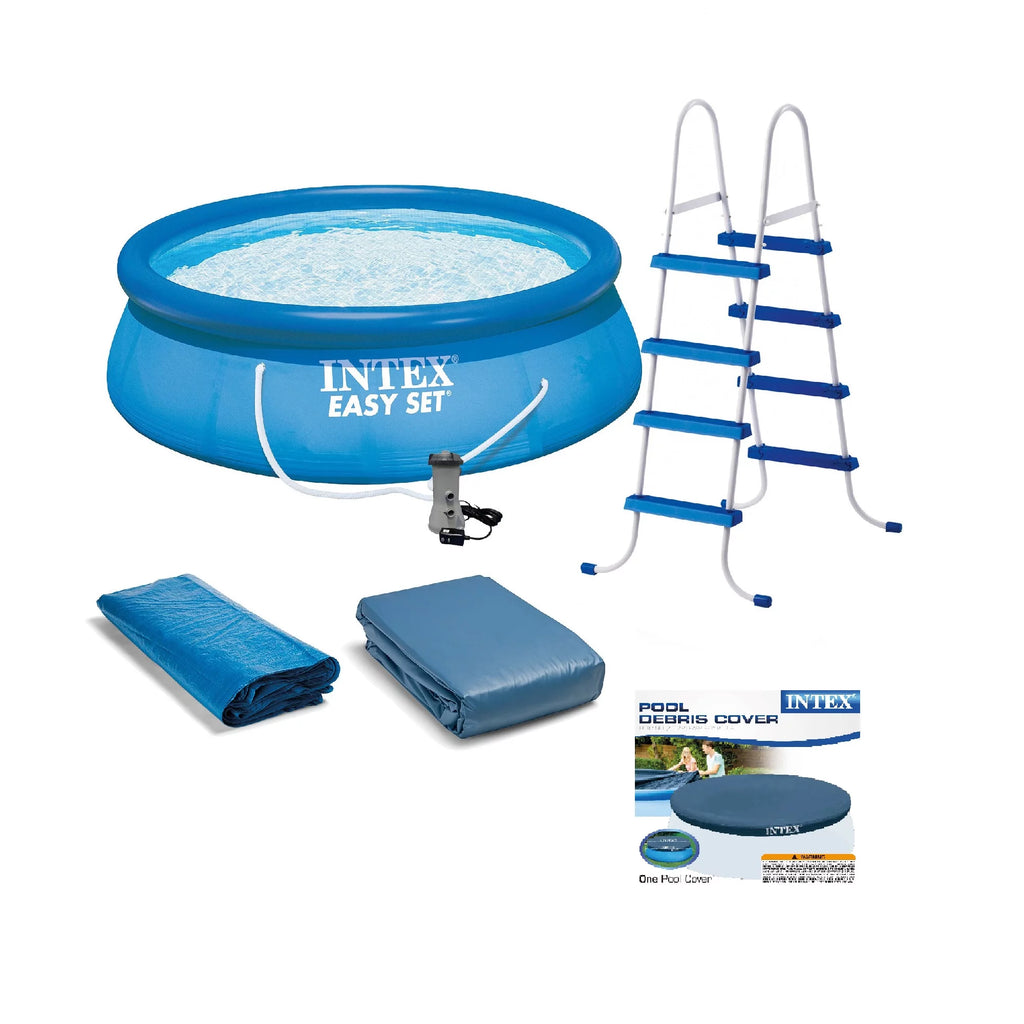 Above Ground Swimming Pool with Ladder and Pump E22716