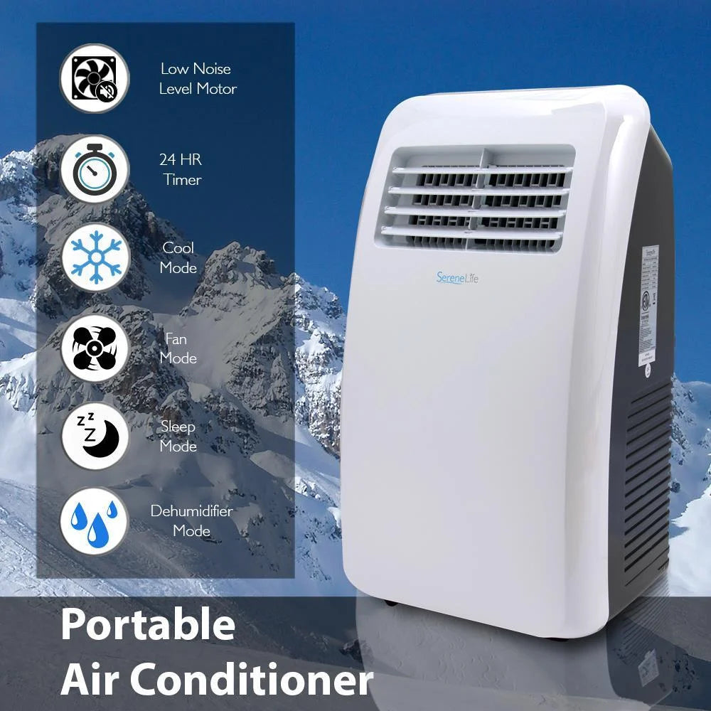 8,000 BTU Portable Air Conditioner with Dehumidifier and Fan Modes L224