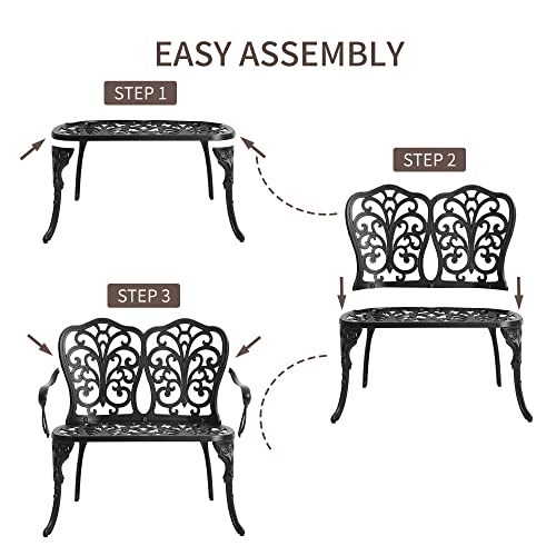 Outdoor Metal Bench O6808