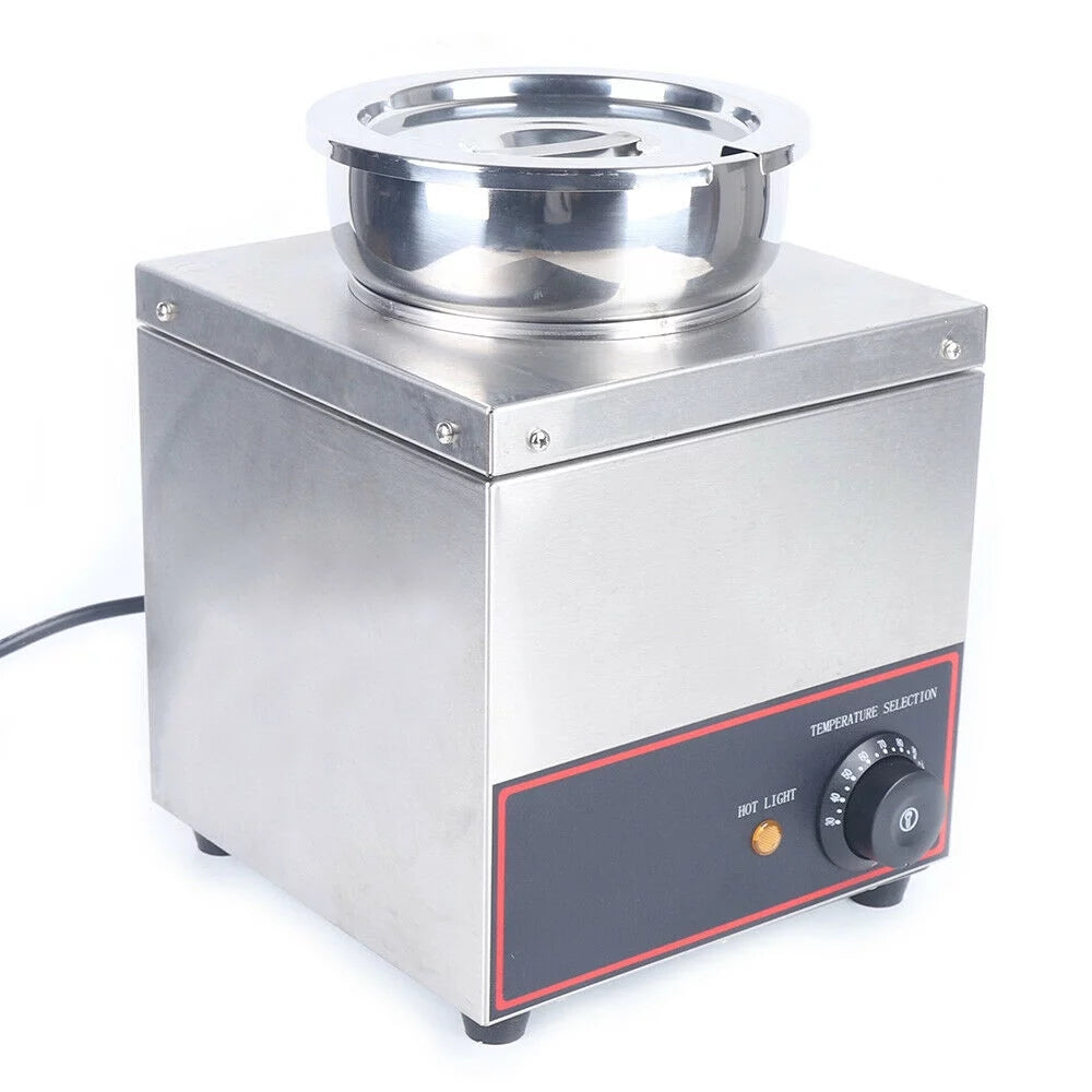 Electric Hot Fudge Caramel Cheese Sauce Warmer Pump Stainless Steel D8065
