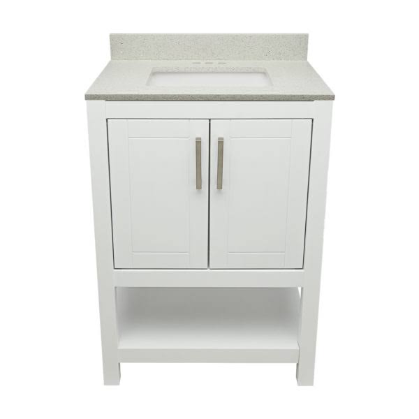 Espresso 31x22 Bath Vanity with Quartz Top L382
