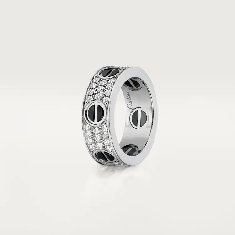 Ceramic Diamond-Paved Ring A32344