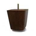 4" Medium Brown Square Tapered Wooden Sofa Leg, Set of 4 H6619