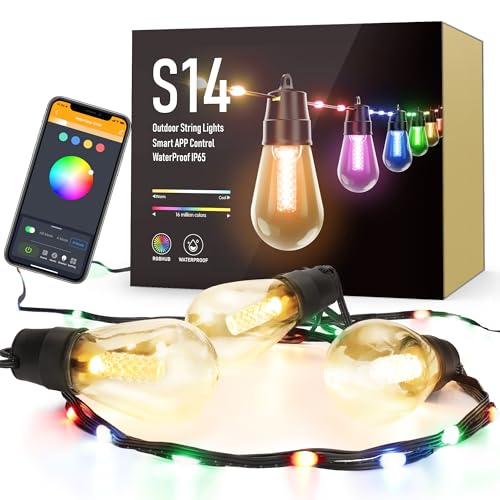 50Ft RGBw Color Changing Dimmable String Lights M130