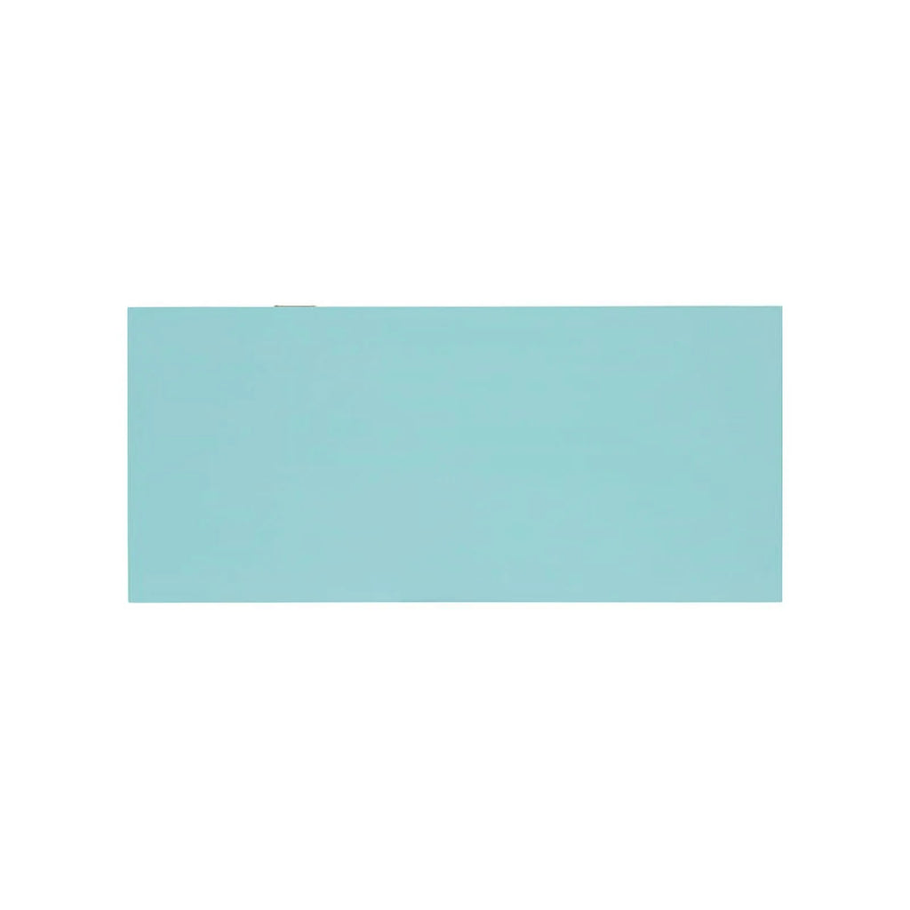 Blue Wood Two Drawer Writing Desk F927
