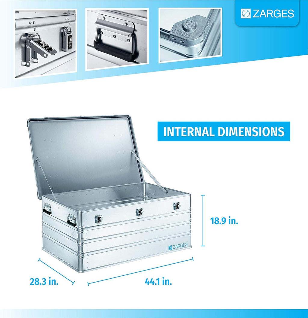 Aluminum Hard Protective Carrying Case, Stackable Storage, Dust and Water Resistant Z994779