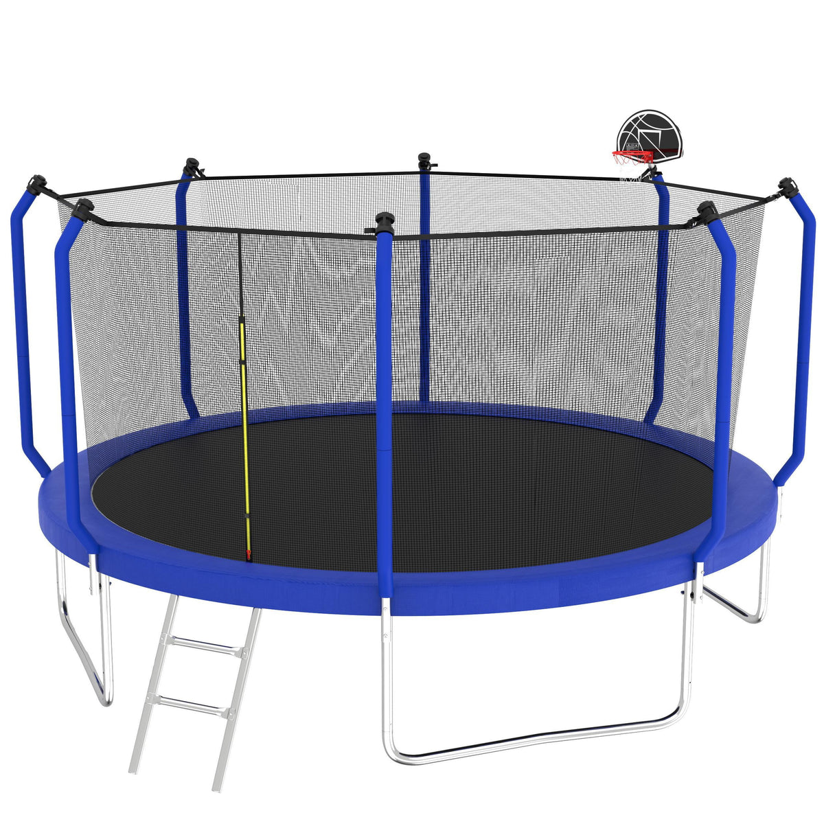 12FT Round Trampoline with Enclosure Net V472474