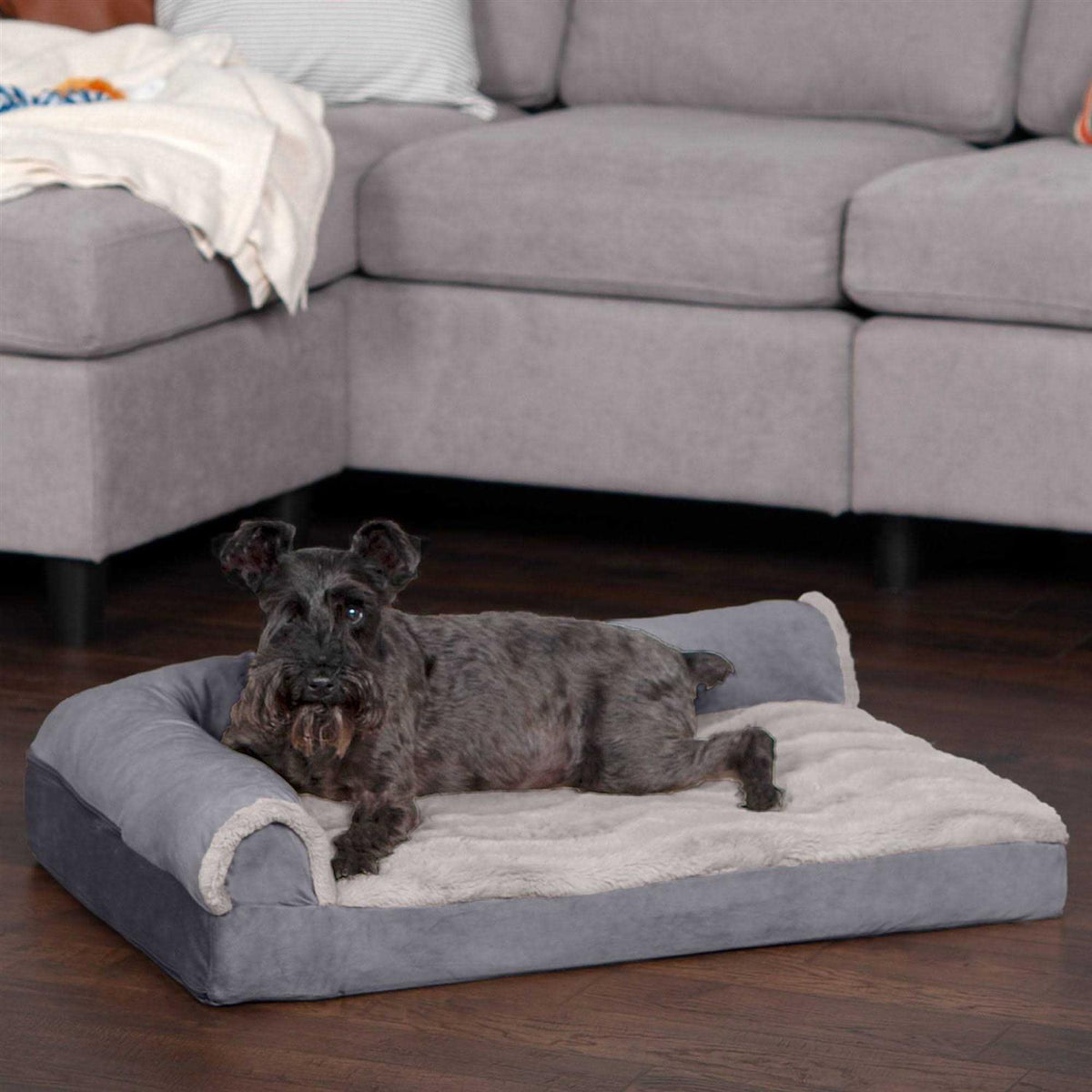 Velvet Chaise Lounge Dog Bed C268042