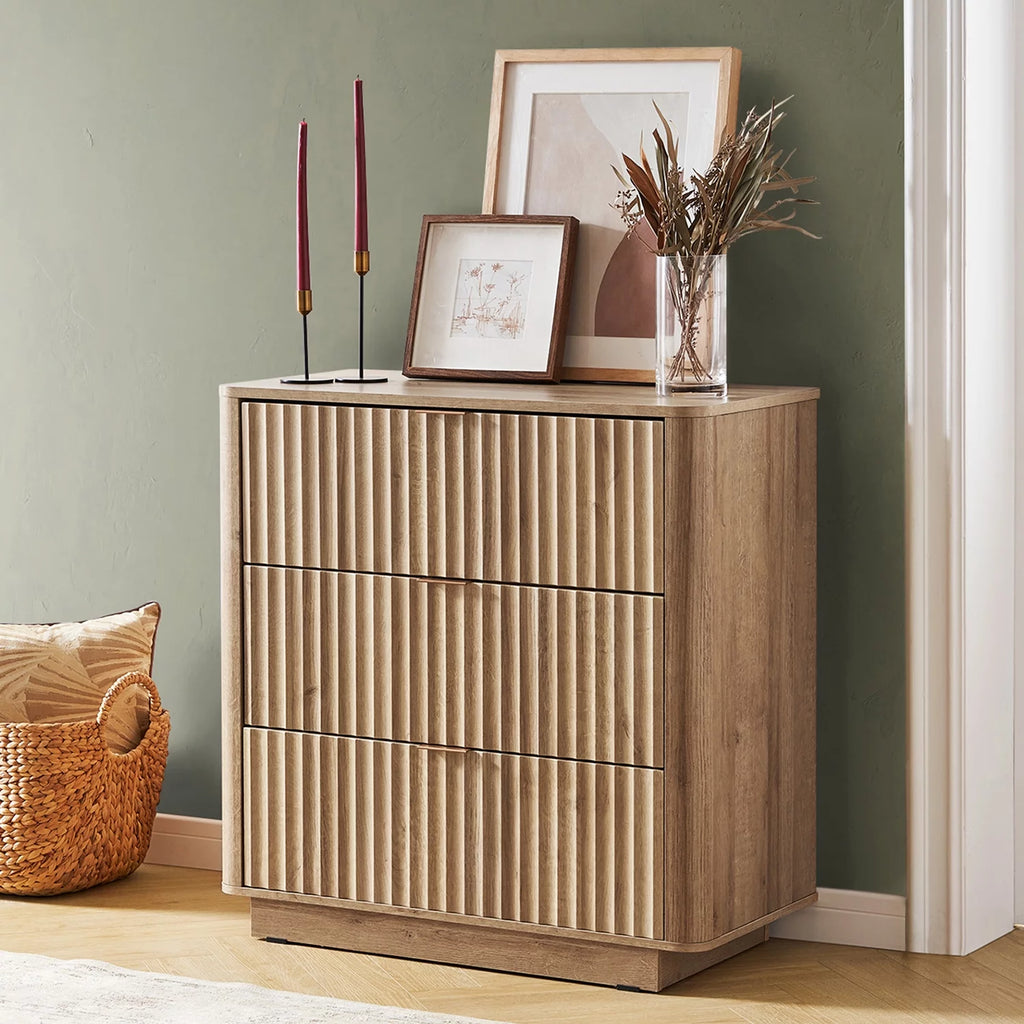 Oak 3 Drawer Dresser D32076