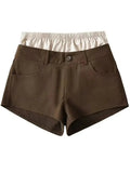 2 Pcs Low Waist Shorts M7676