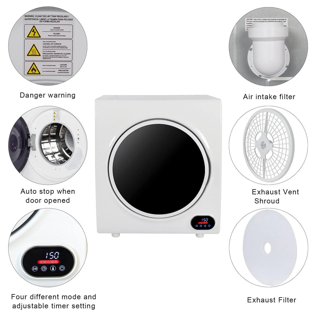 2.6 cu.ft Compact Laundry Dryer F7760