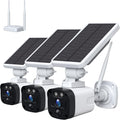 Solar Powered Wireless Security Camera System with 3 Cameras L88320