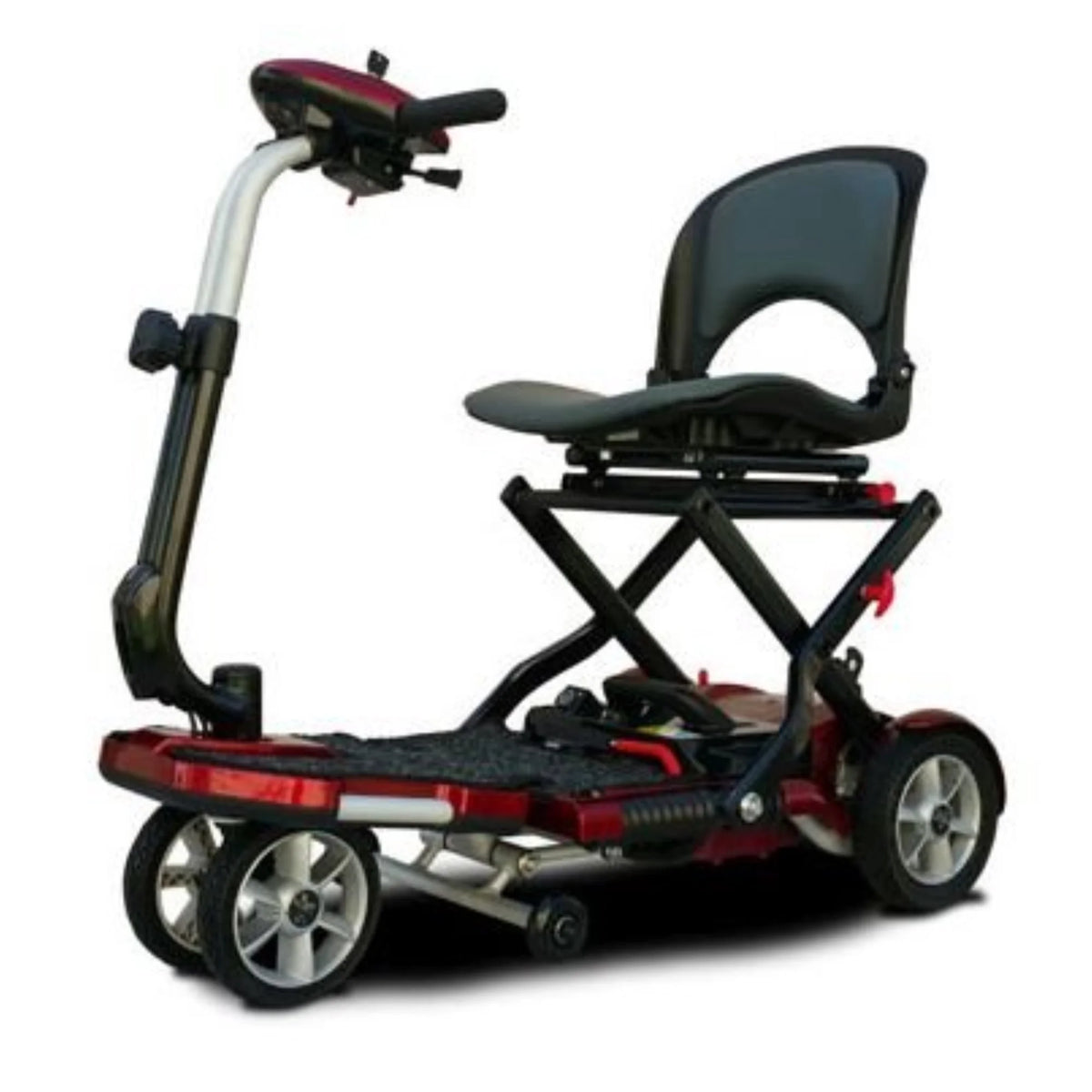 Burgundy Red Automatic Folding Mobility Scooter G4989
