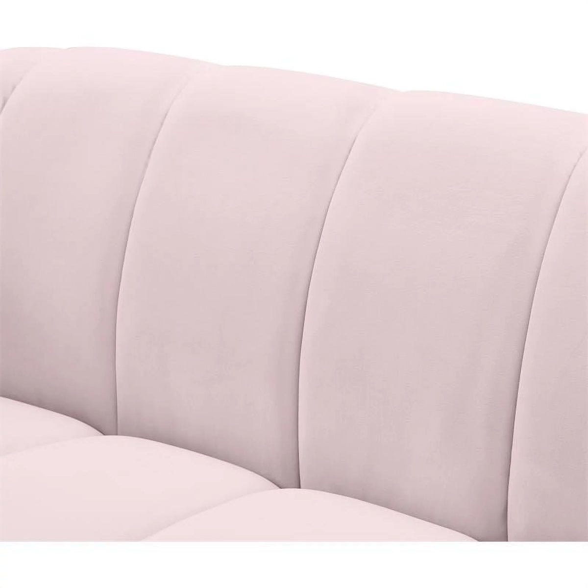 Pink Velvet Loveseat Q3770