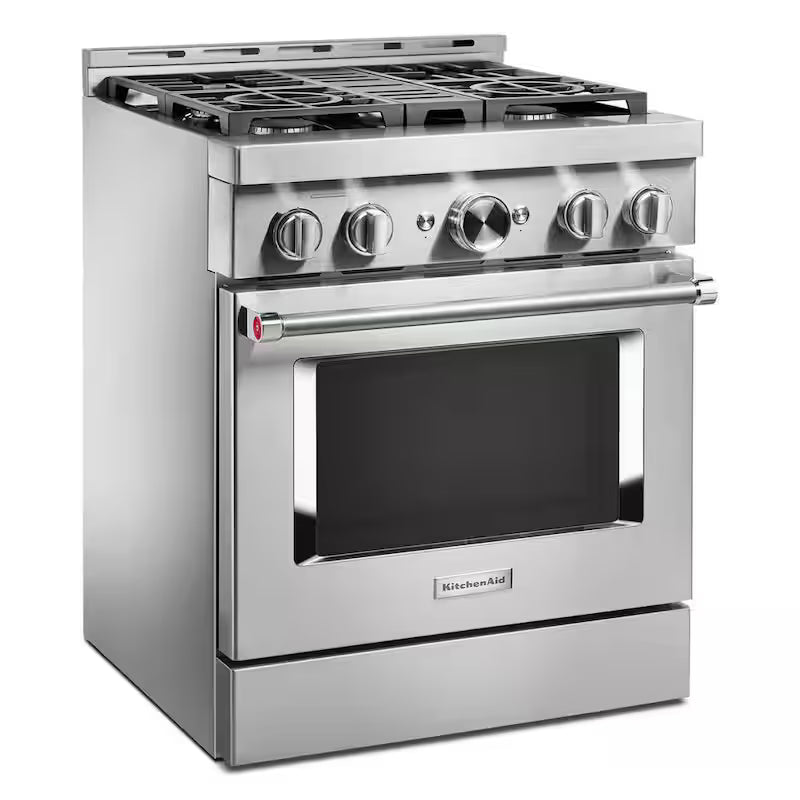 30 in. 4.1 cu. ft. Smart Gas Range with Self-Cleaning and True Convection in Stainless Steel H5366