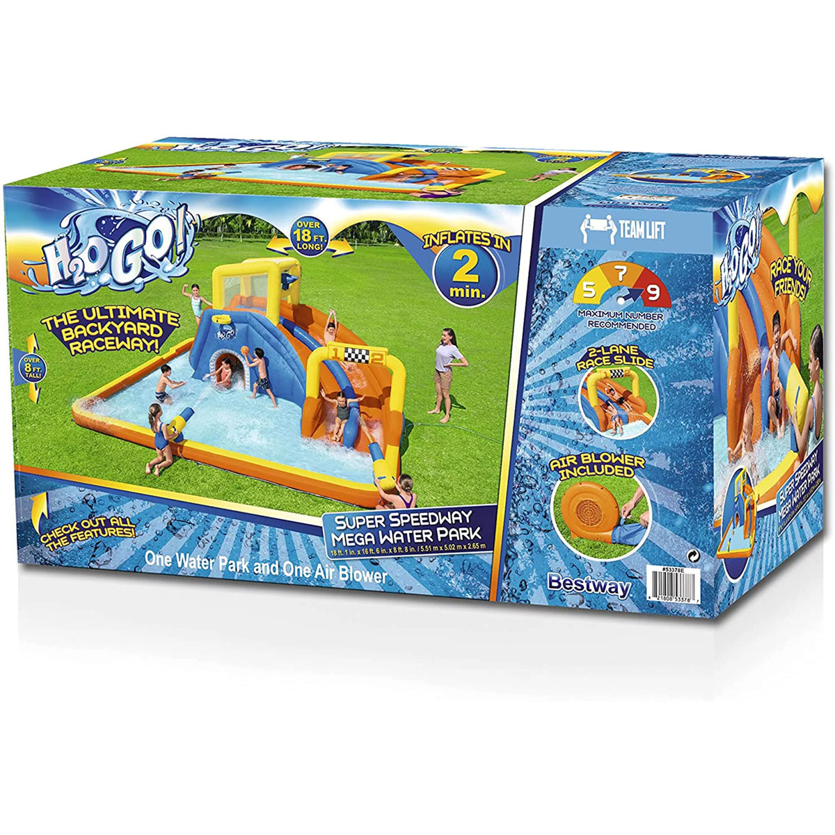 18' x 16.5' x 8.6' Inflatable Water Park G479