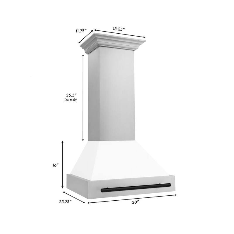 30 in. 400 CFM Ducted Wall Mount Range Hood in Stainless Steel L180512
