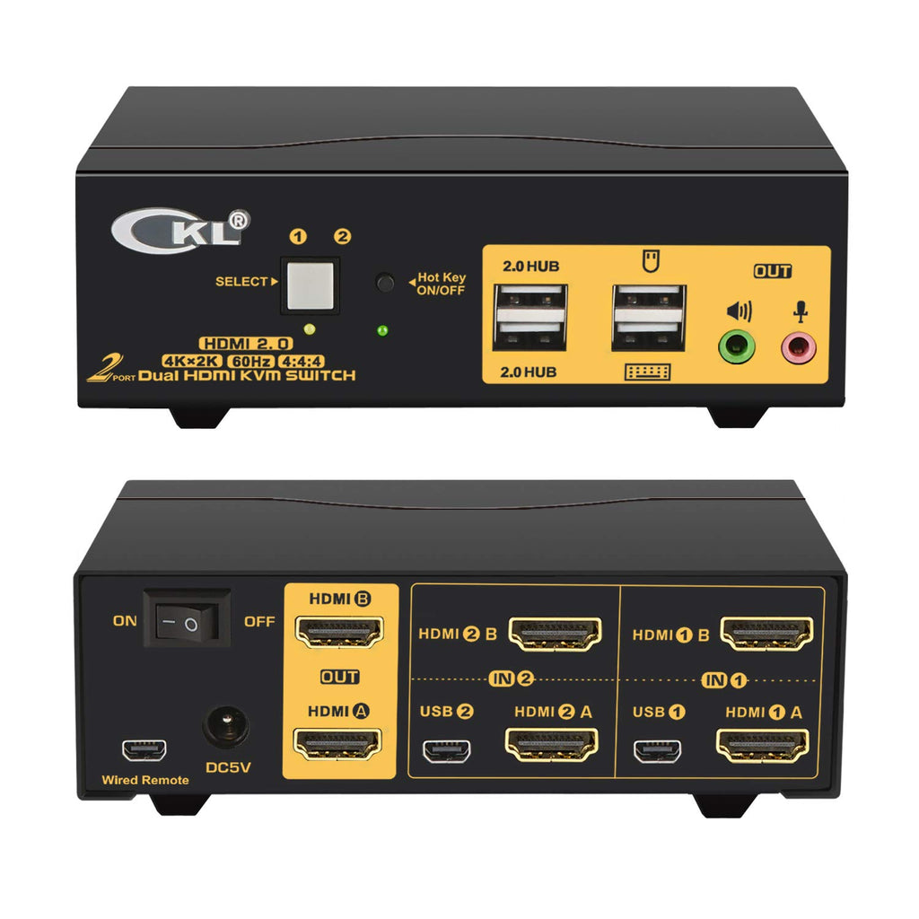 2 Port USB-C KVM Switch with Cables D945913