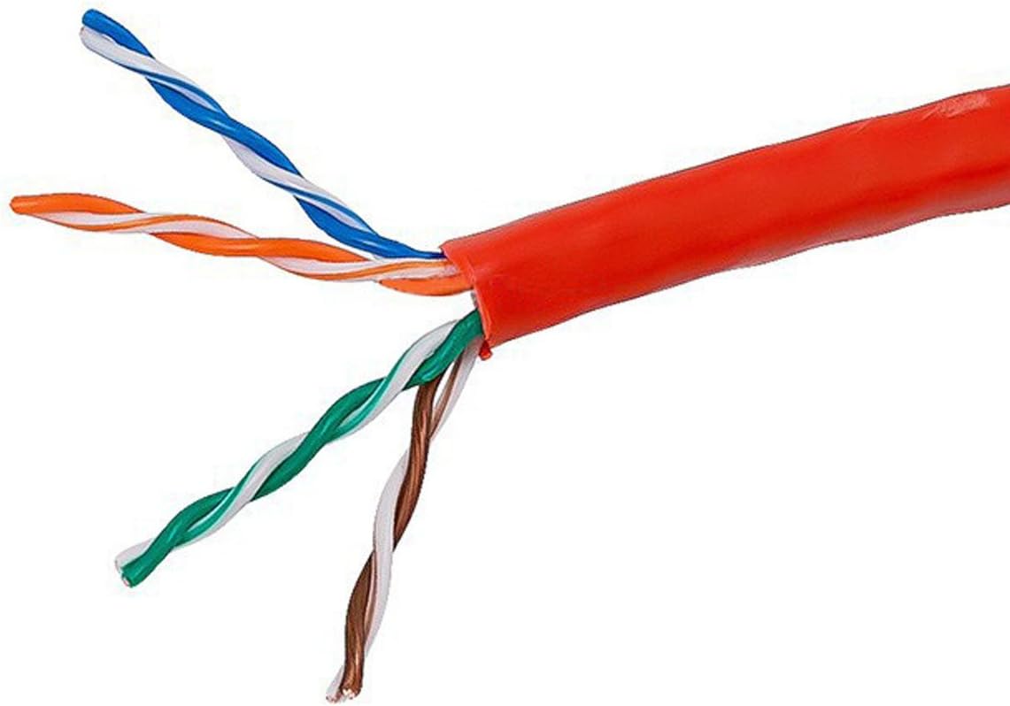 1000FT 24AWG Cat5e UTP Riser Rated Bare Copper Cable - Blue V1881