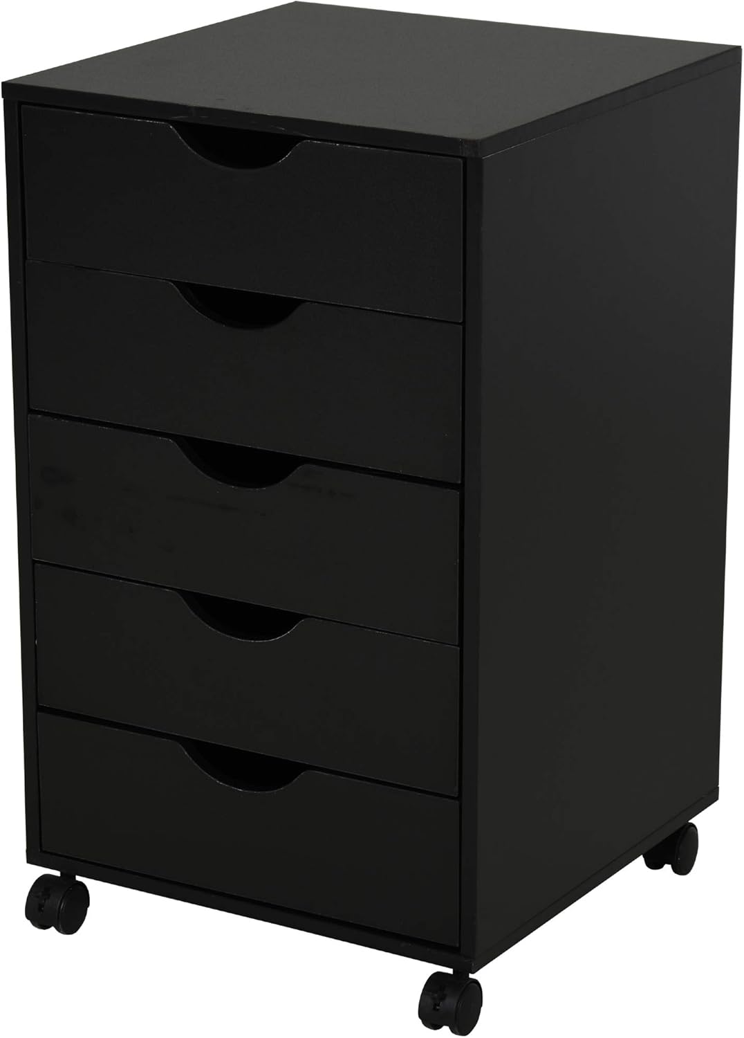 White 5 Drawer File Cabinet with Wheels J263
