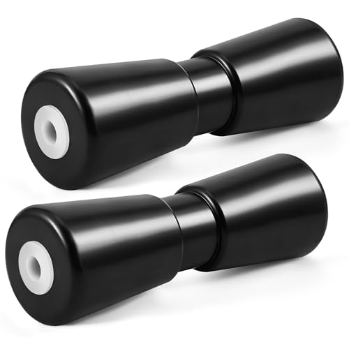 2 Pack Heavy Duty Rubber Boat Trailer Roller T8425