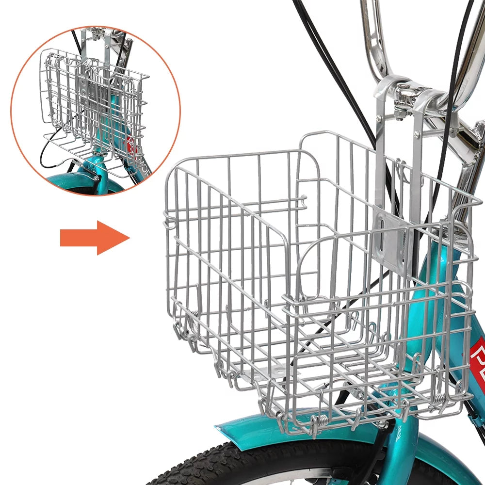 24/26 Inch 7 Speed Adult Trike with Folding Basket Y99642
