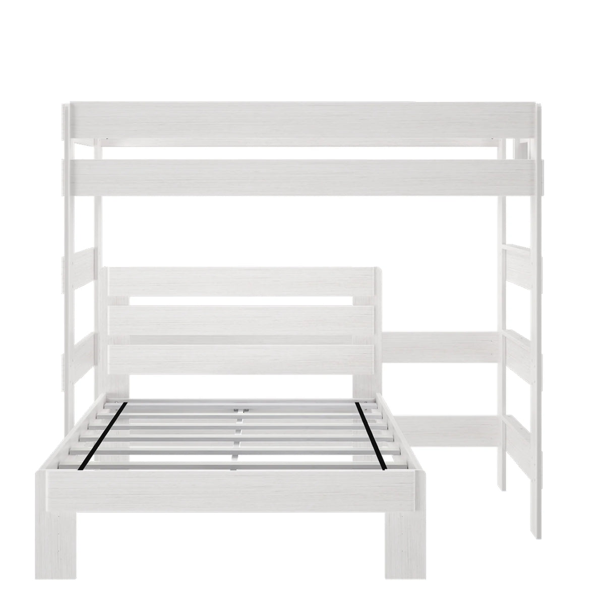 Solid Wood Twin over Full L-Shaped Bunk Bed M82043