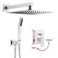 12 in. Brushed Nickel Shower System with Handheld S503383