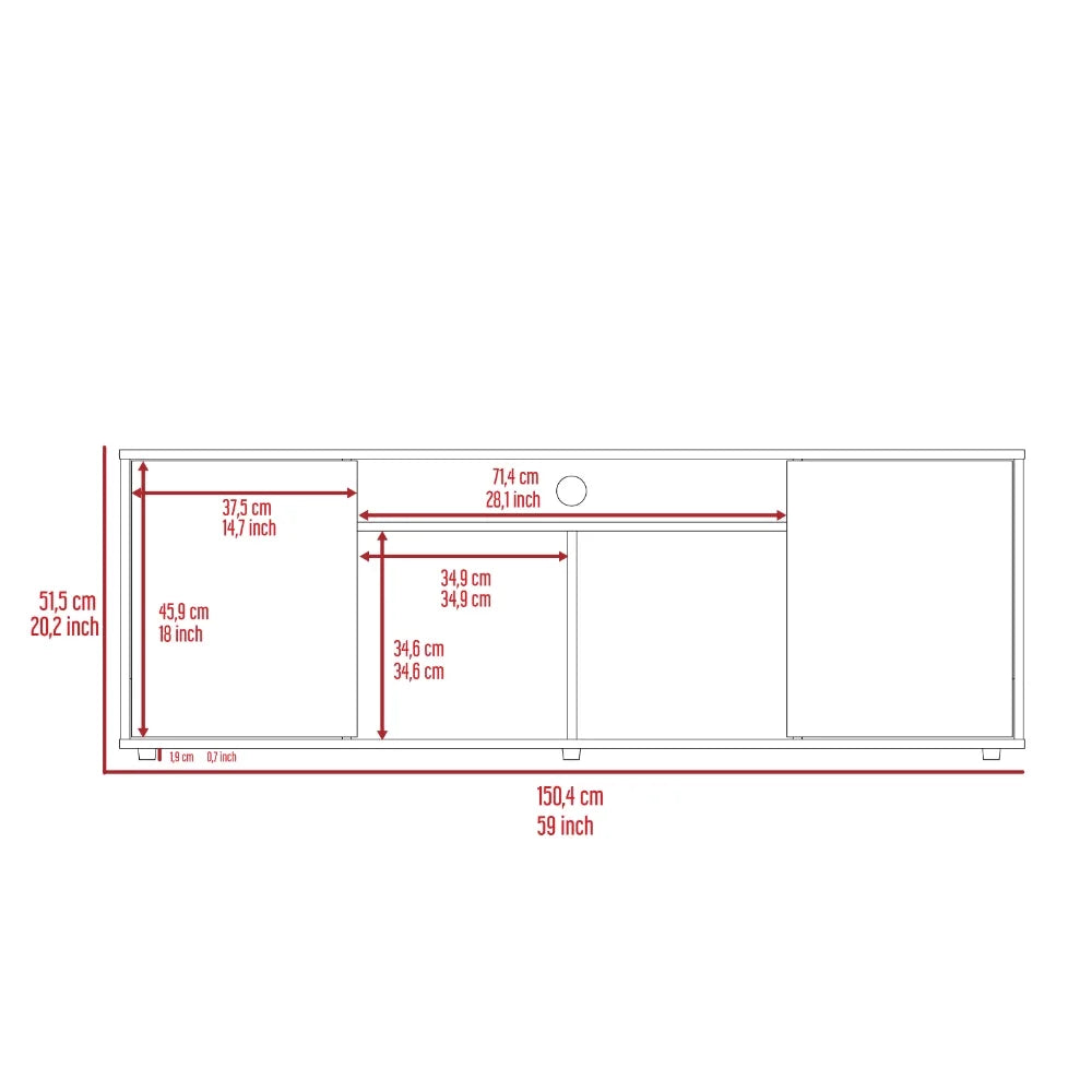Black Coffee Table and TV Stand S544