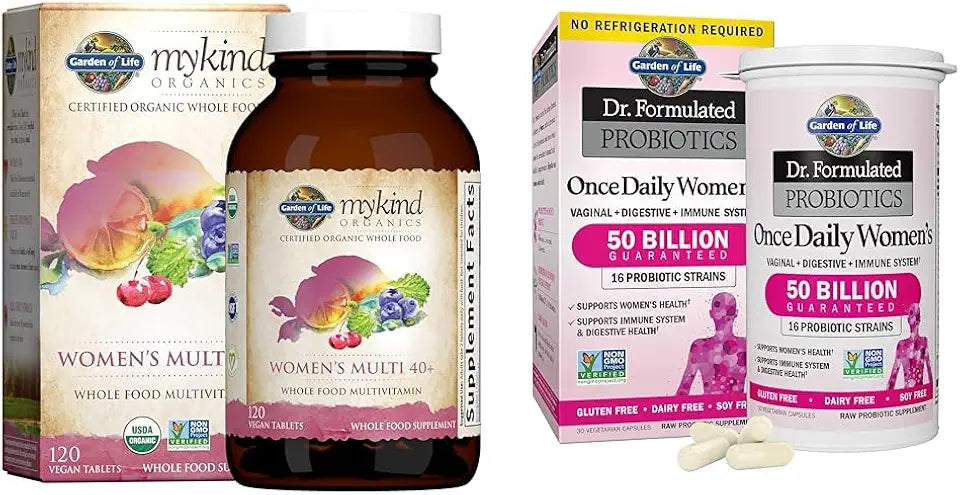 120 Tablets & 30 Capsules Vitamins for Women 40 Plus Probiotics J919978