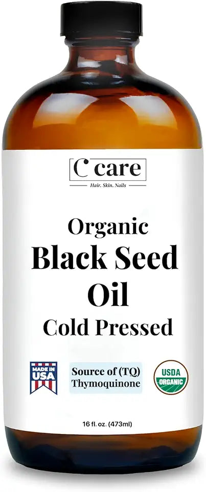 Organic Cold Pressed Unrefined Black Seed Oil 16 Fl oz C702