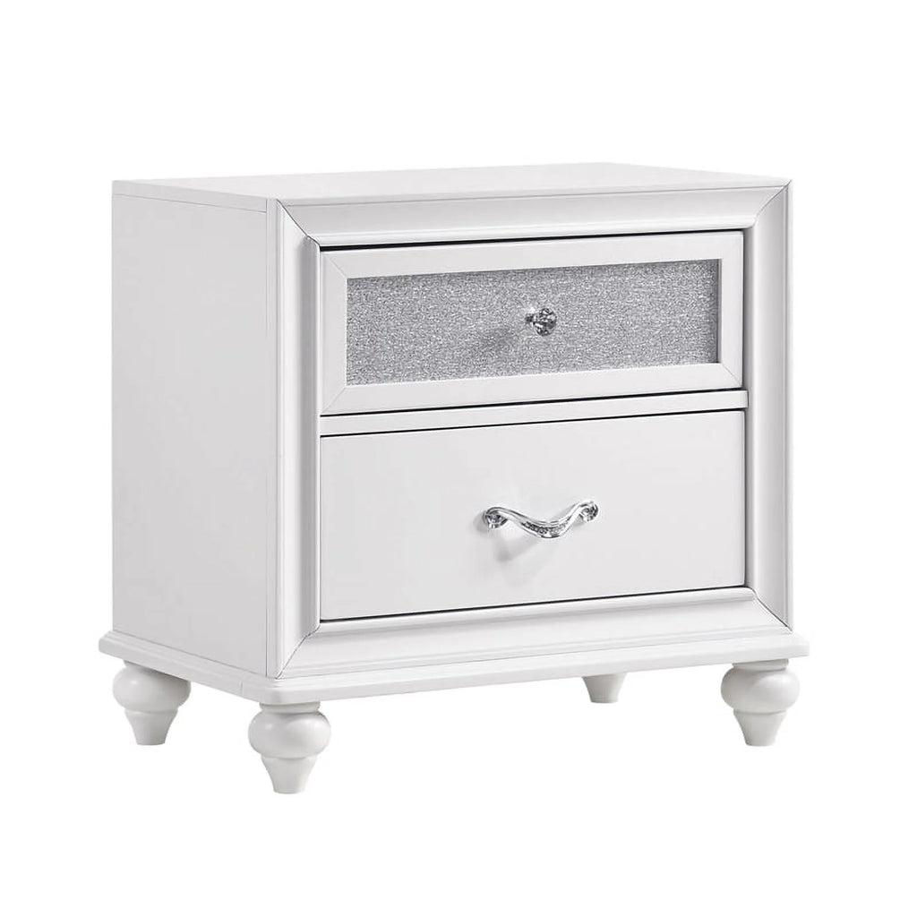 White 4-piece Eastern King Panel Bedroom Set U762966