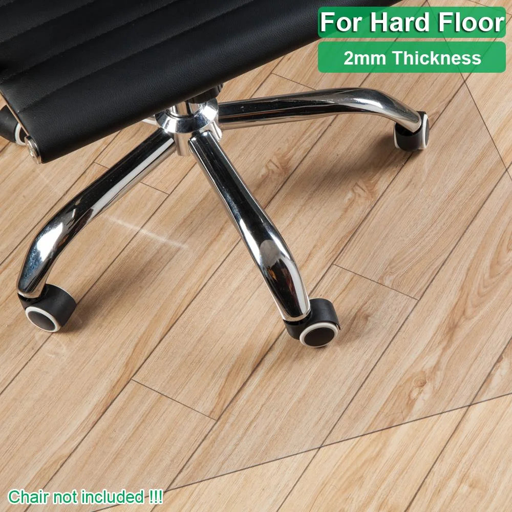 Clear PVC Desk Chair Mat for Hard Wood Floor W838437