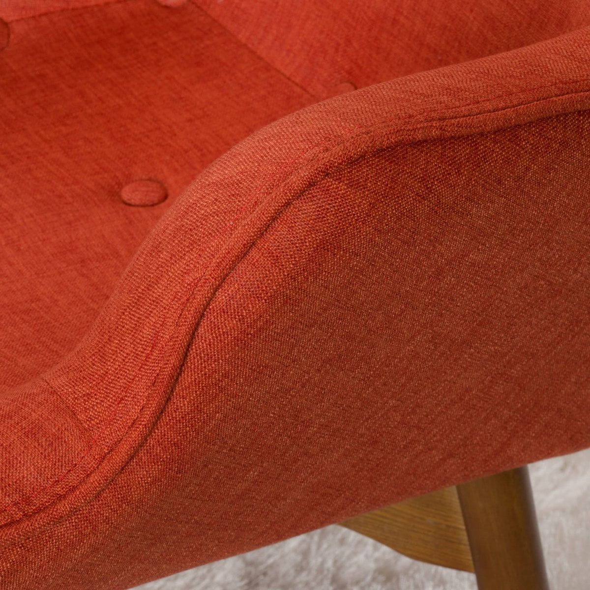Mid Century Chair Set Orange M1511