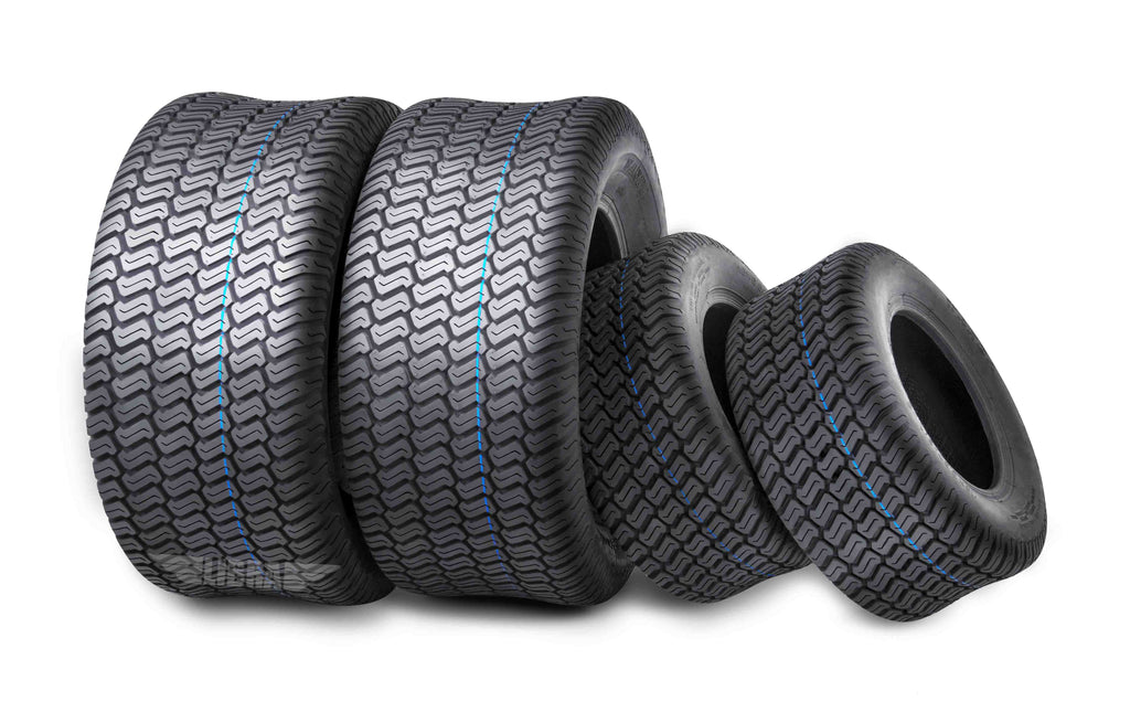Set of 4 Lawn Mower Turf Tires 15x6-6 Front & 20x10-8 Rear T5620