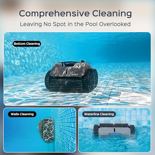 Robotic Pool Cleaner Vacuum with Wall Climbing, 65W Suction Power, 150 Mins Q321176