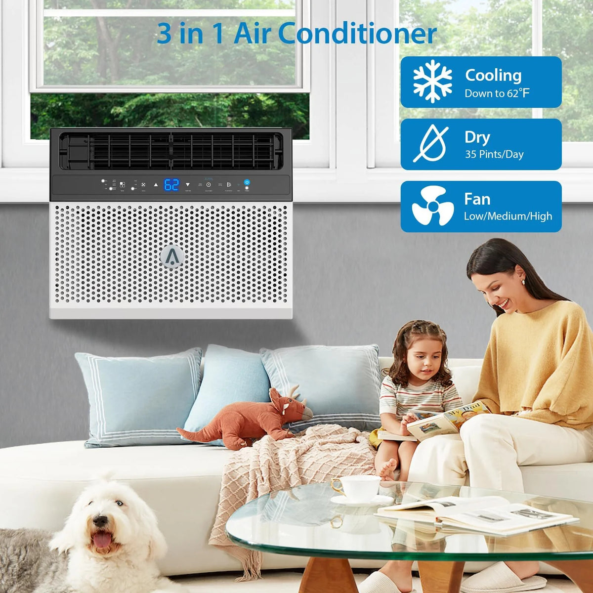 6000 BTU Over the Sill Air Conditioner J302082