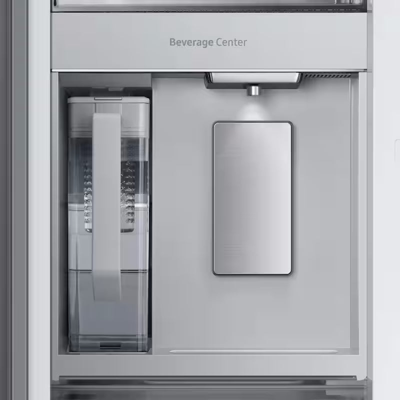 30 cu. ft. 3-Door French Door Smart Refrigerator with Beverage Center in White Glass M625