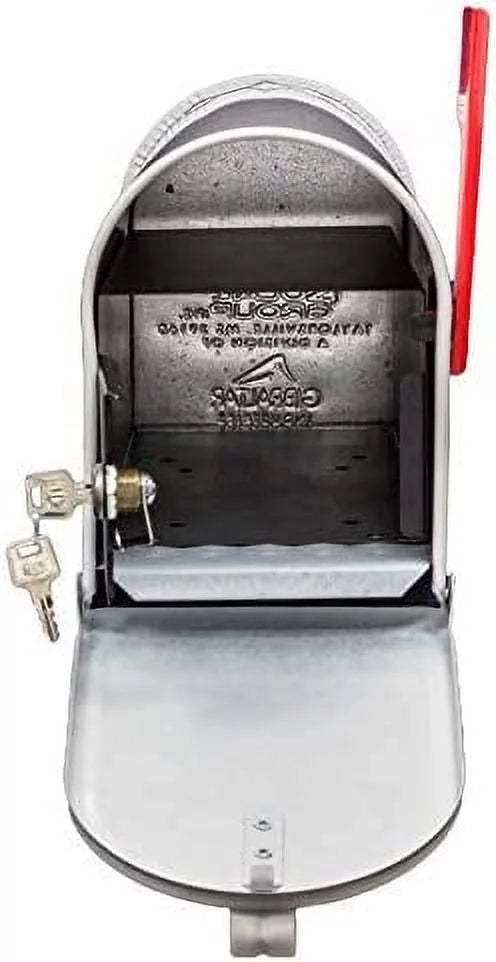 White Locking Mailbox D962