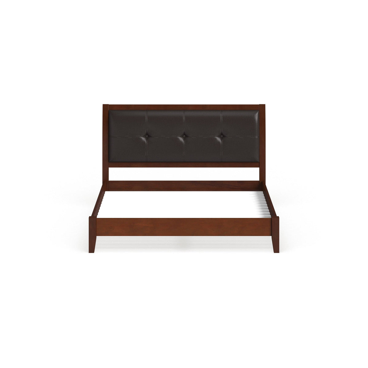 Brown Cherry California King Platform Bed H740889
