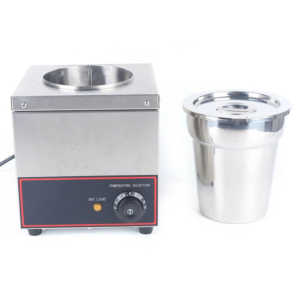 Electric Hot Fudge Caramel Cheese Sauce Warmer Pump Stainless Steel D8065
