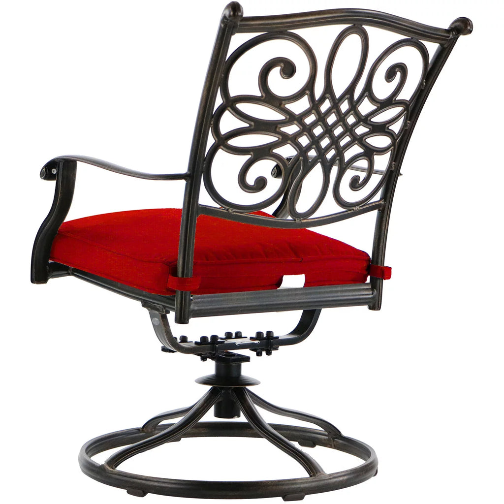 11-Piece Outdoor Dining Set with Cast-Top Table and Chairs P40915