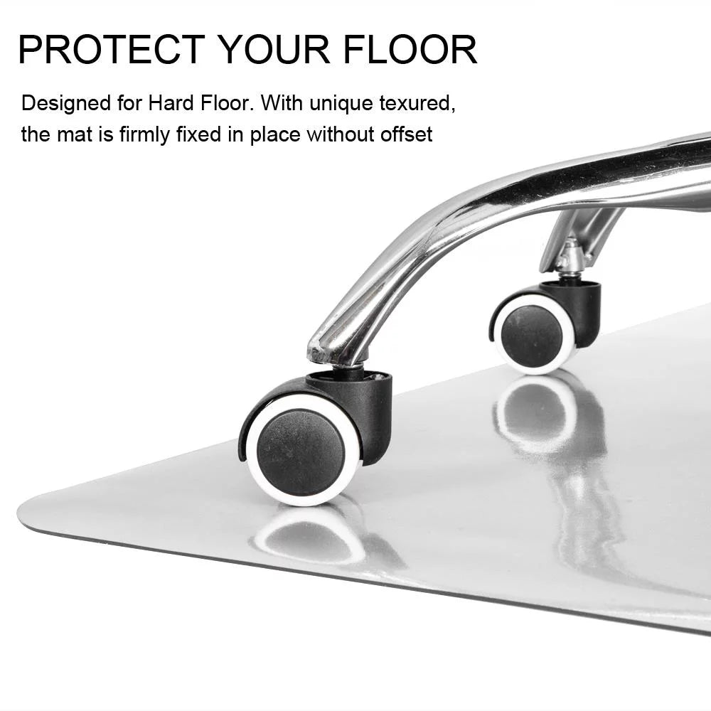 Clear PVC Desk Chair Mat for Hard Wood Floor W838437