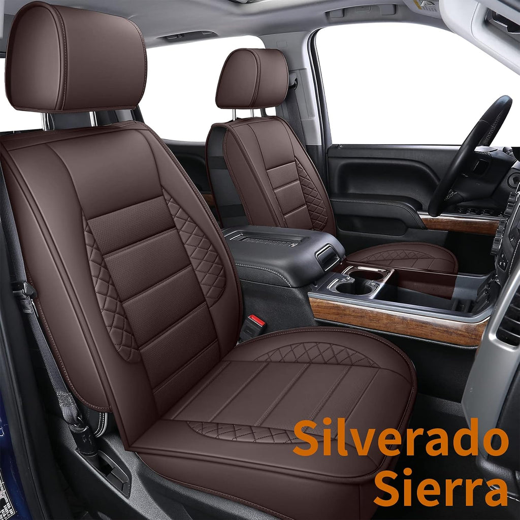 Gray Water Proof Faux Leather Seat Covers Full Set N3338