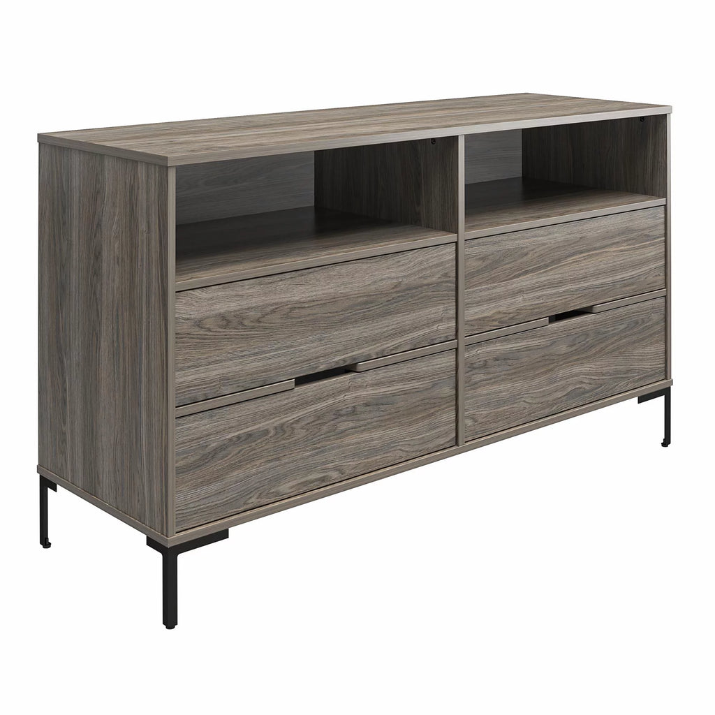 Weathered Oak Wide Dresser I3422