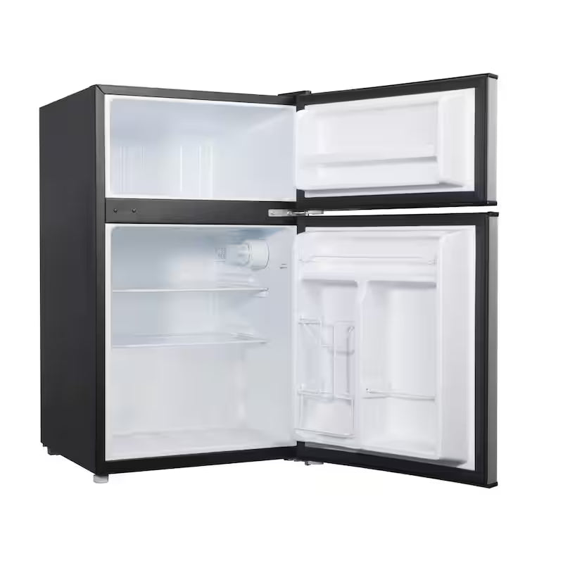 3.1 cu. ft. Stainless Steel Mini Fridge with Dual Door Freezer K365